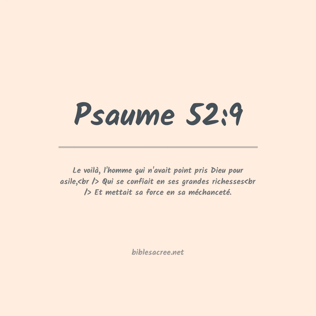 Psaume - 52:9
