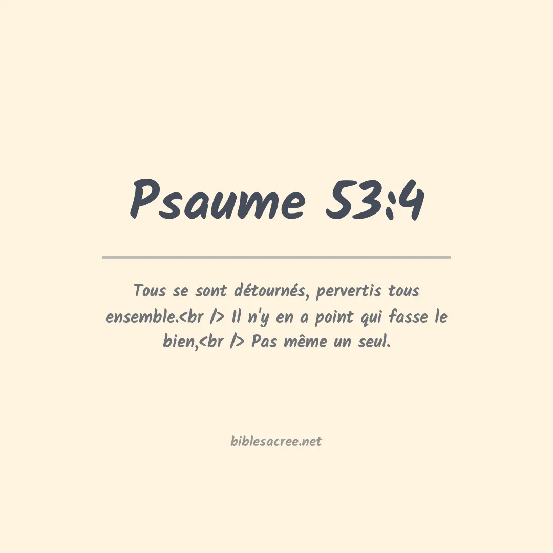 Psaume - 53:4