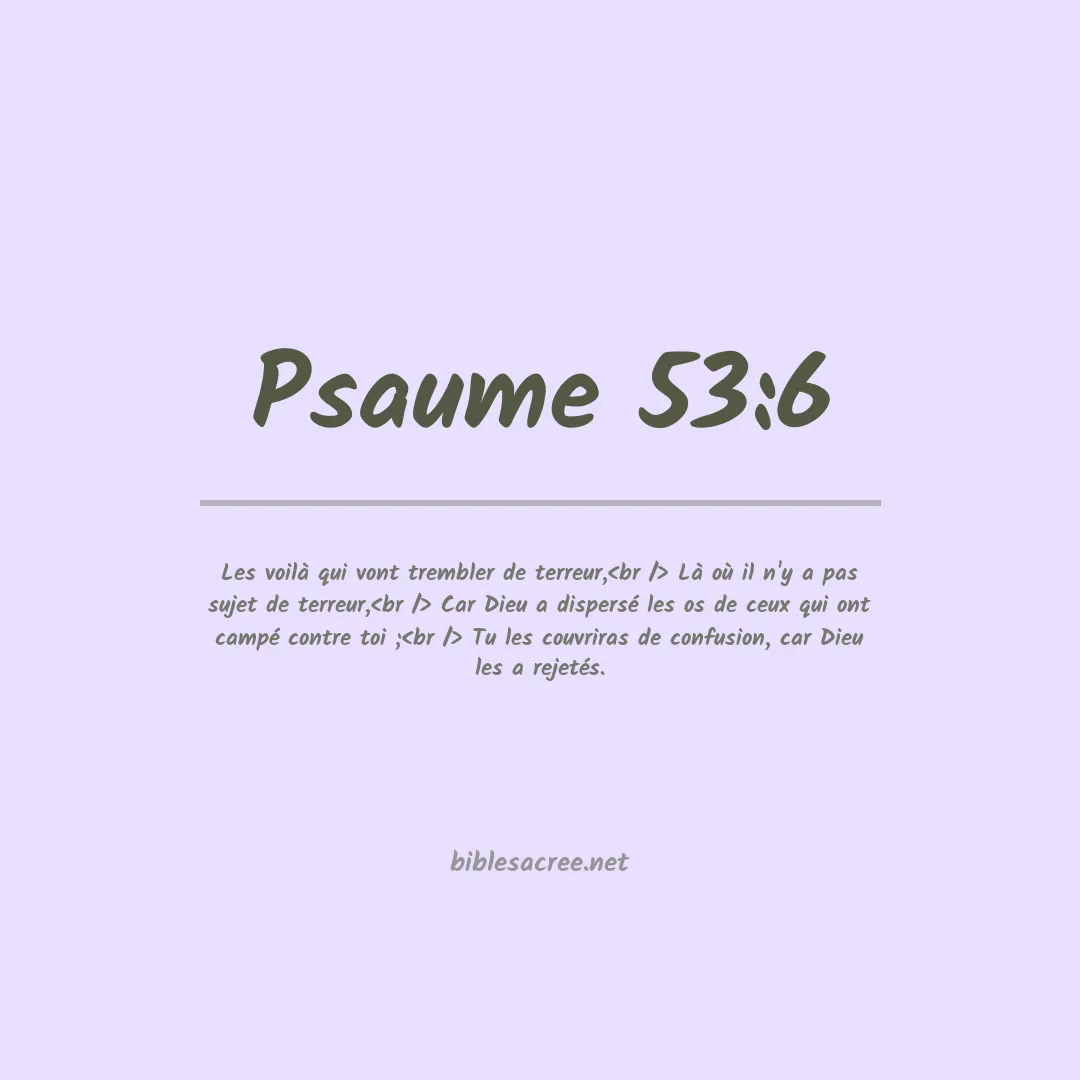 Psaume - 53:6