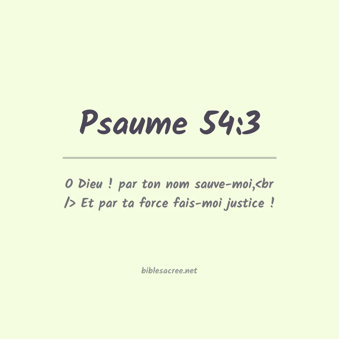 Psaume - 54:3