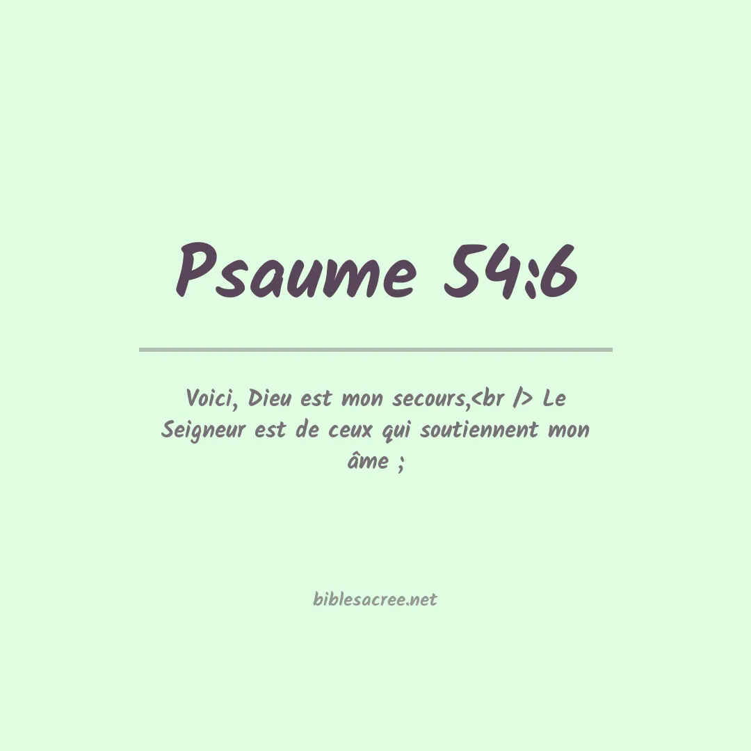 Psaume - 54:6