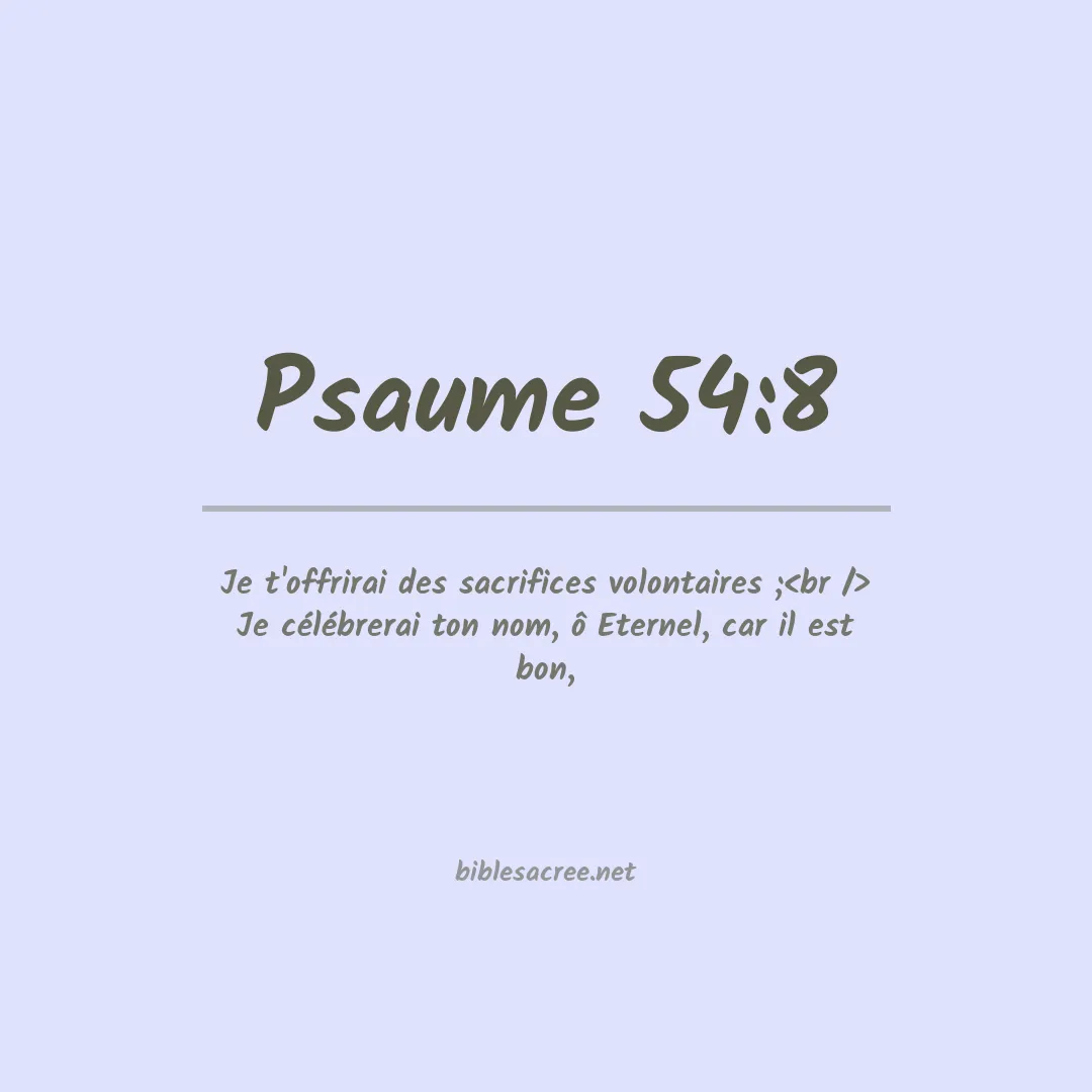 Psaume - 54:8