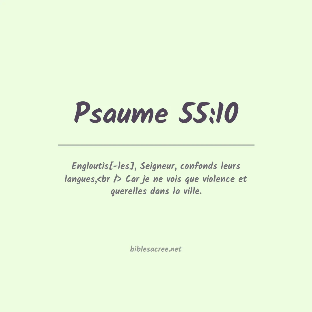 Psaume - 55:10