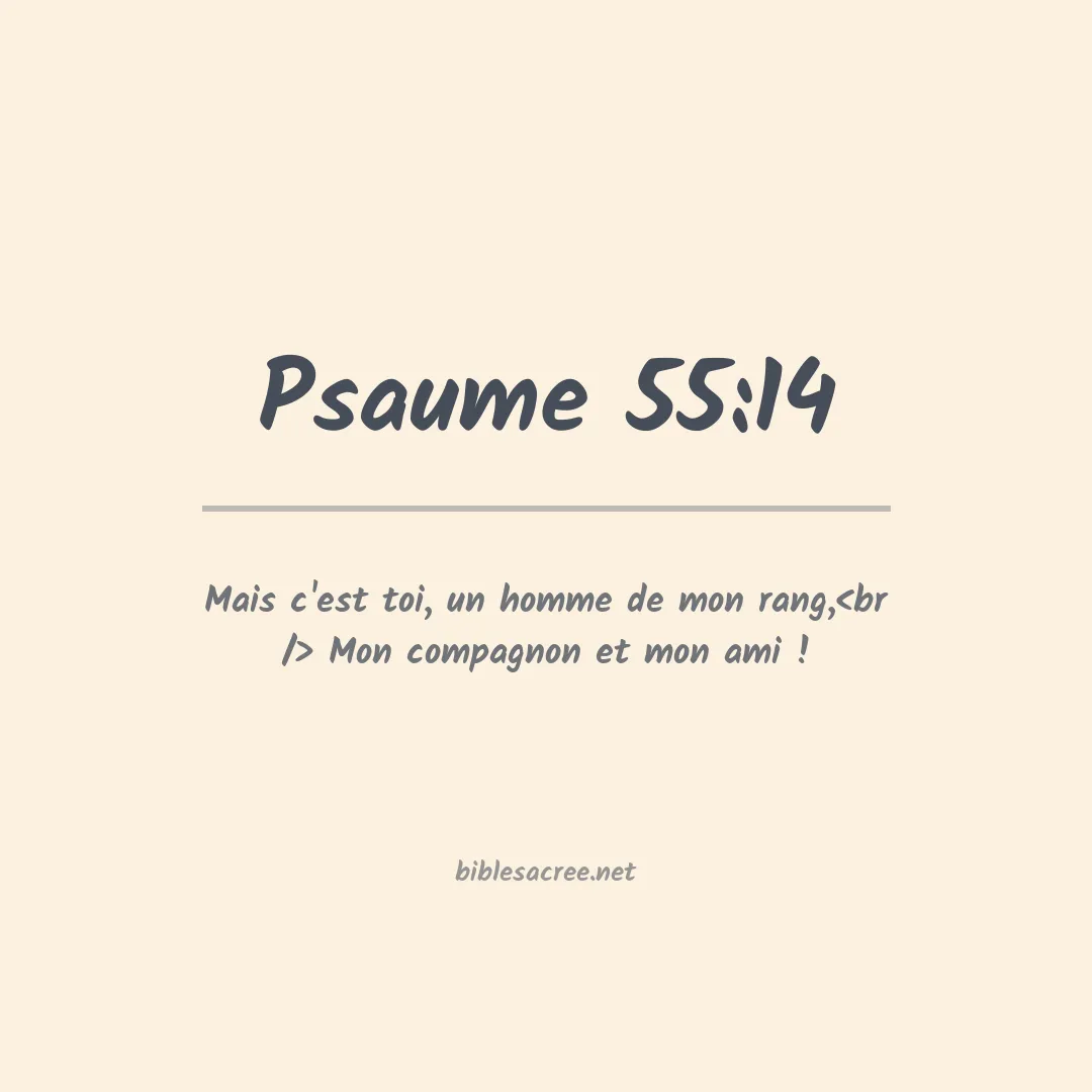 Psaume - 55:14