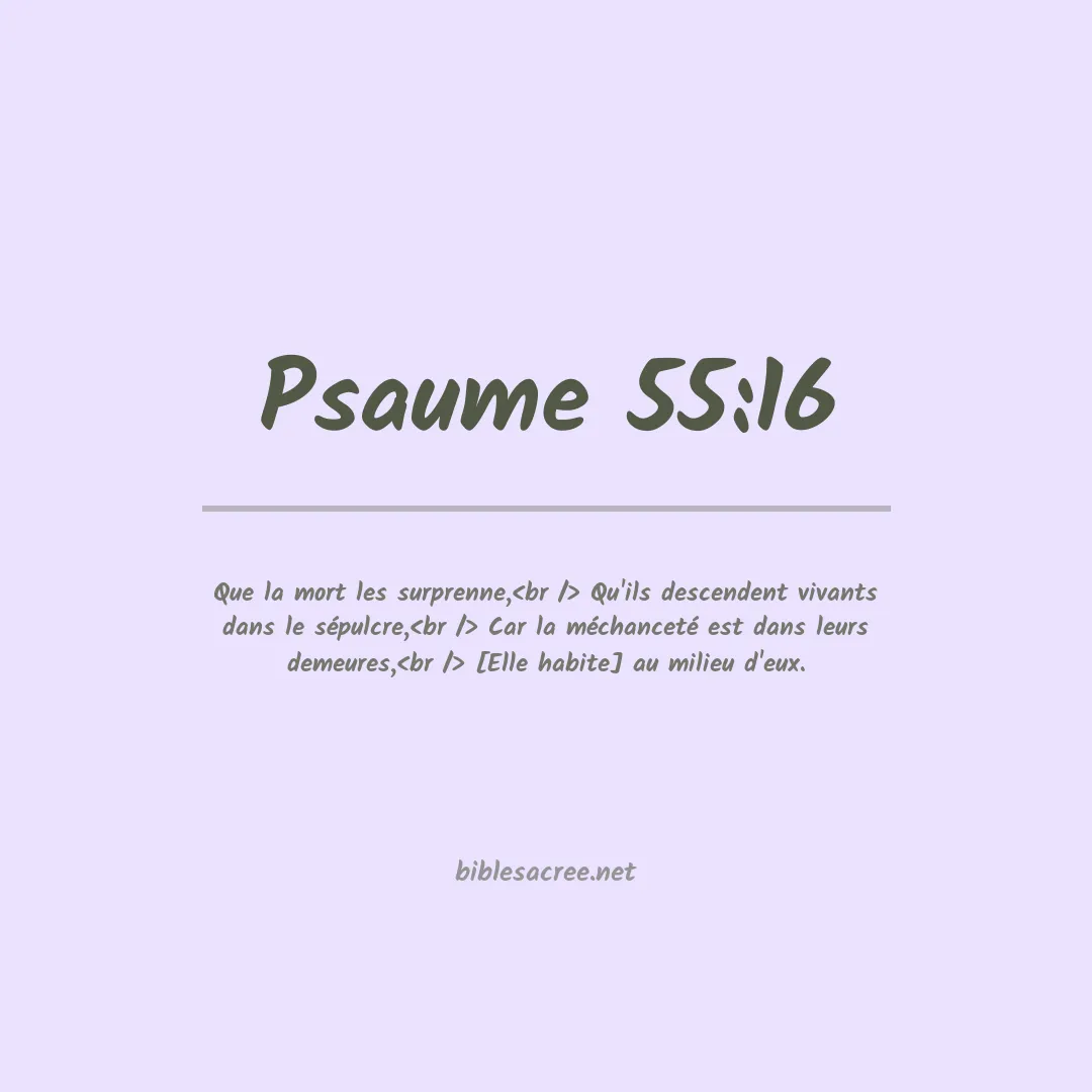 Psaume - 55:16