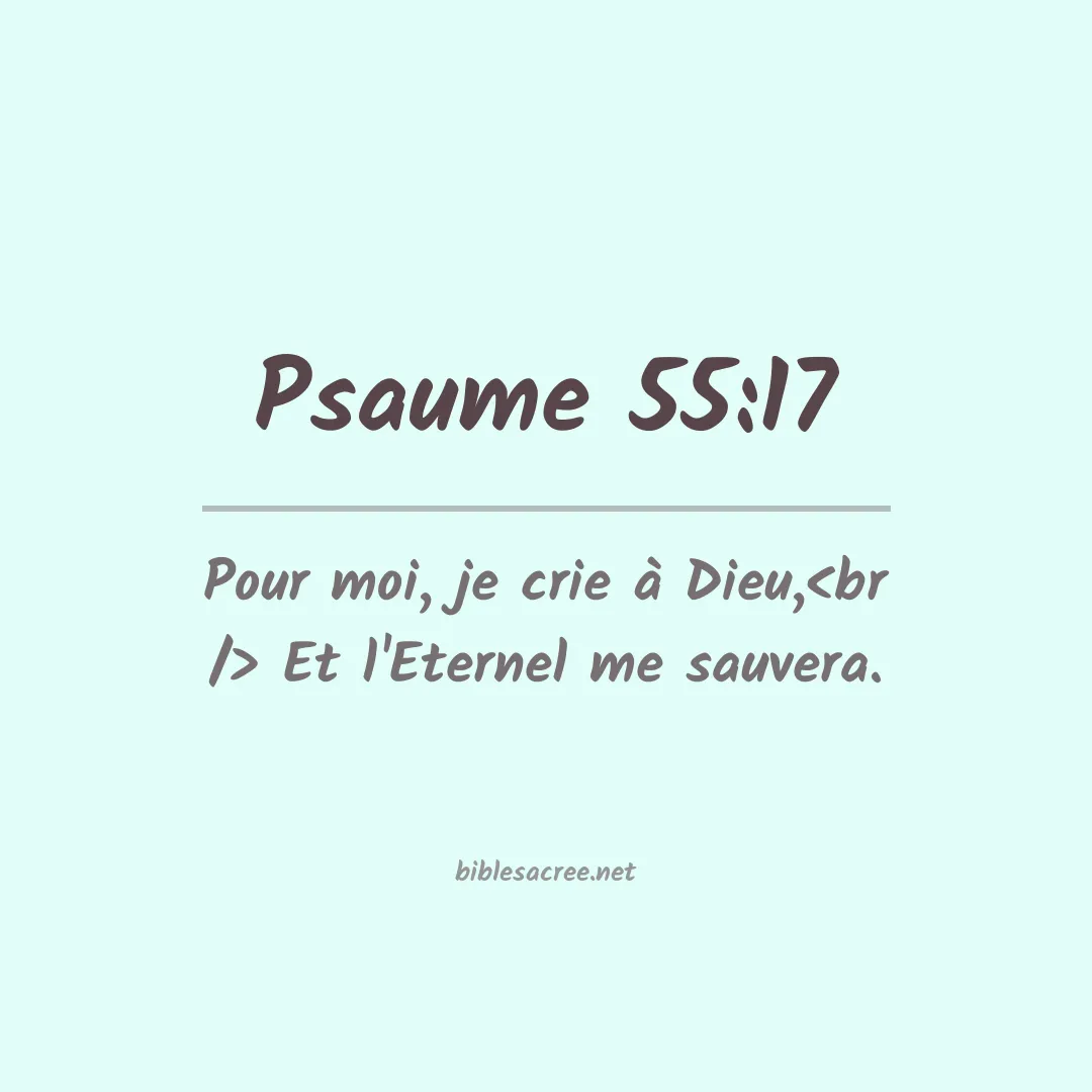 Psaume - 55:17