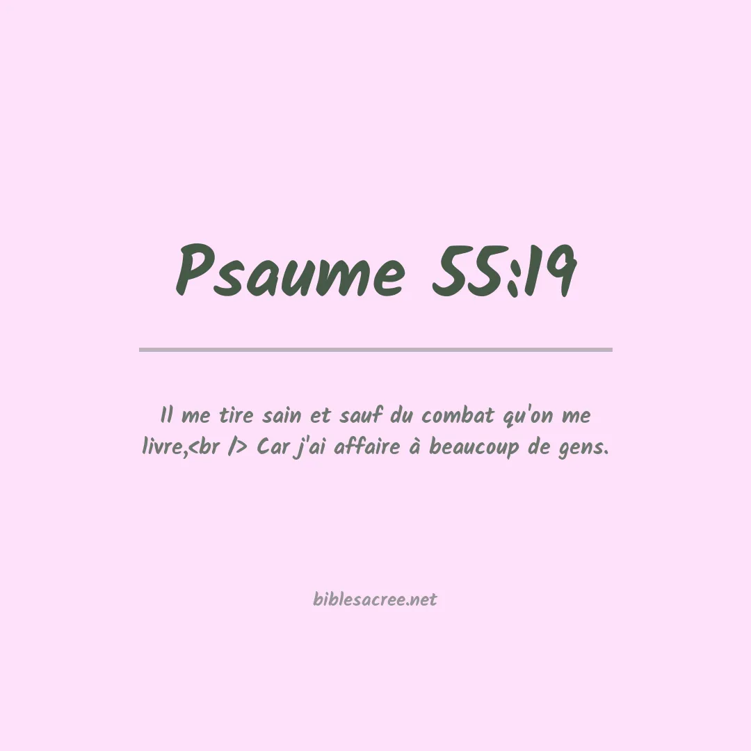Psaume - 55:19