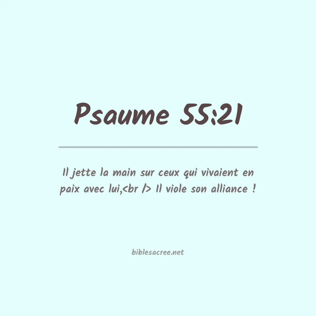 Psaume - 55:21