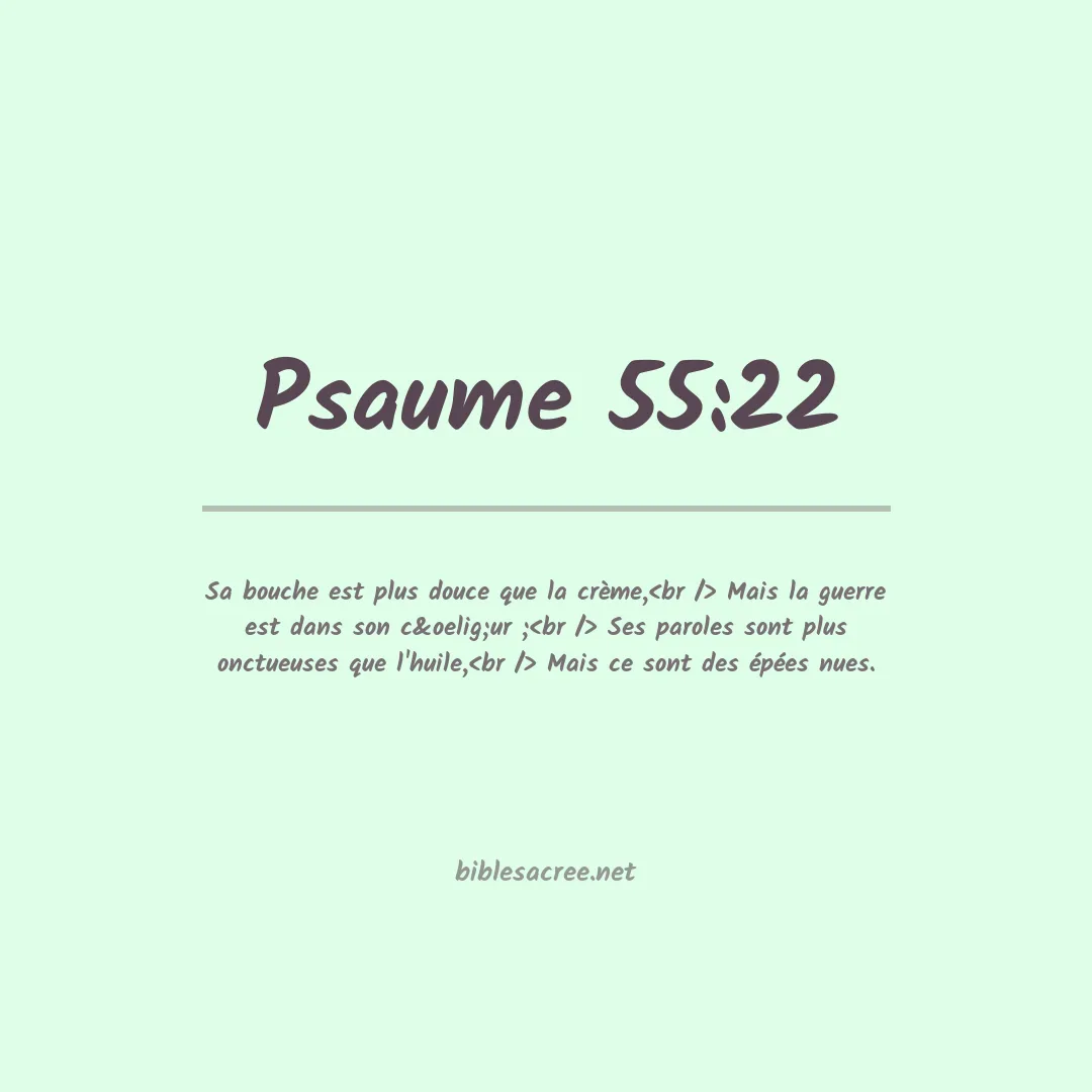 Psaume - 55:22