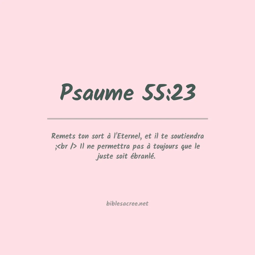 Psaume - 55:23