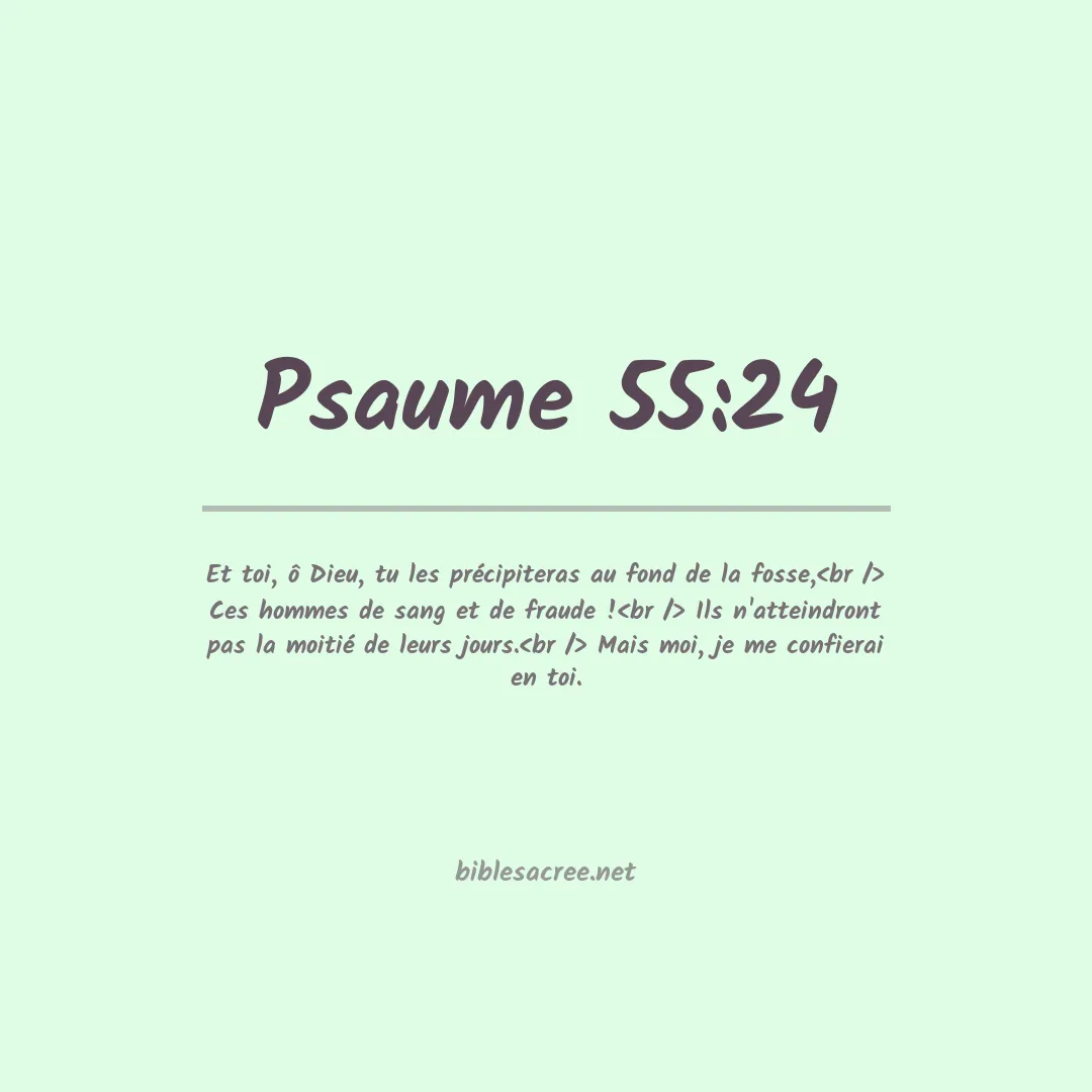 Psaume - 55:24