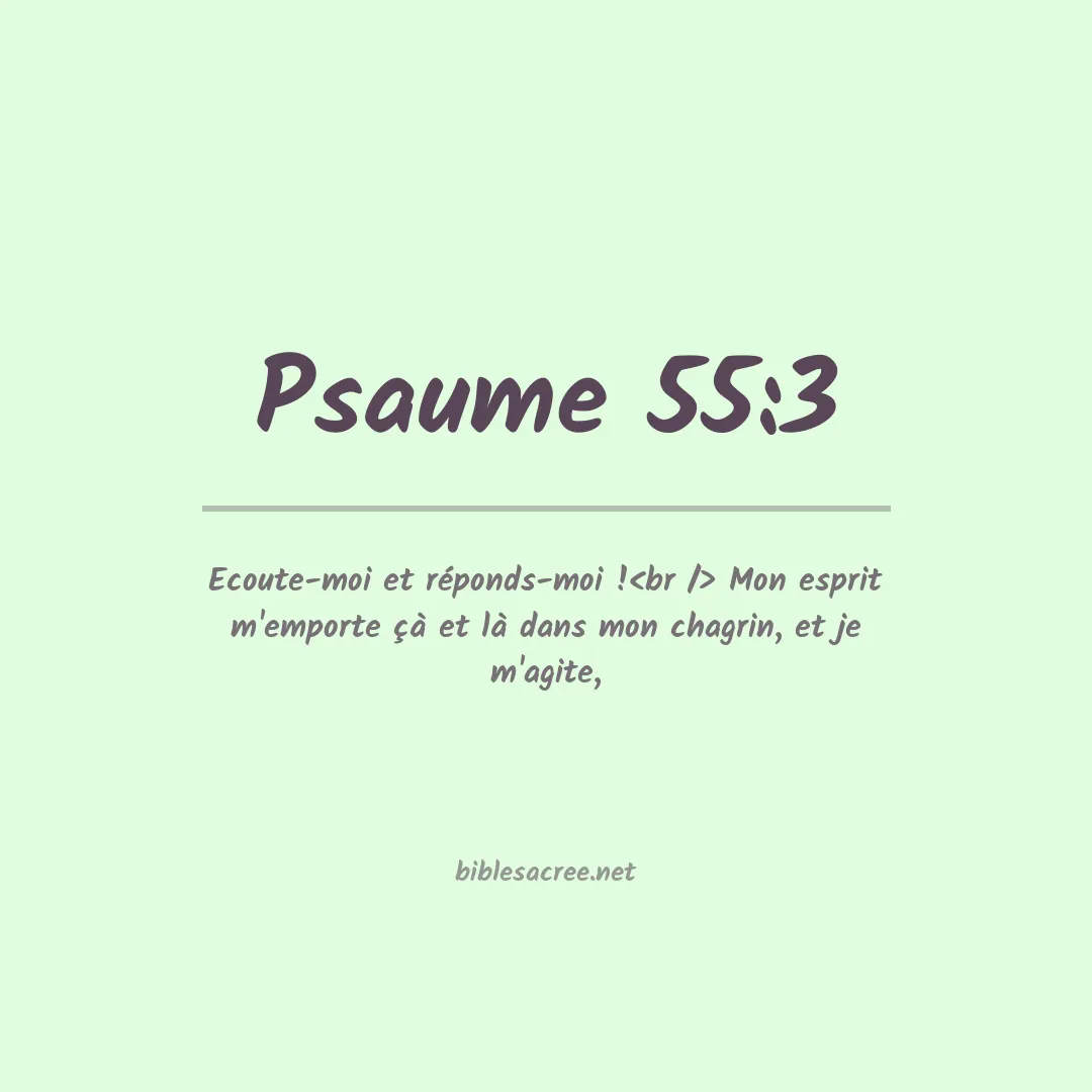 Psaume - 55:3
