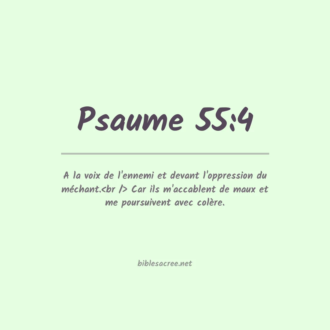 Psaume - 55:4