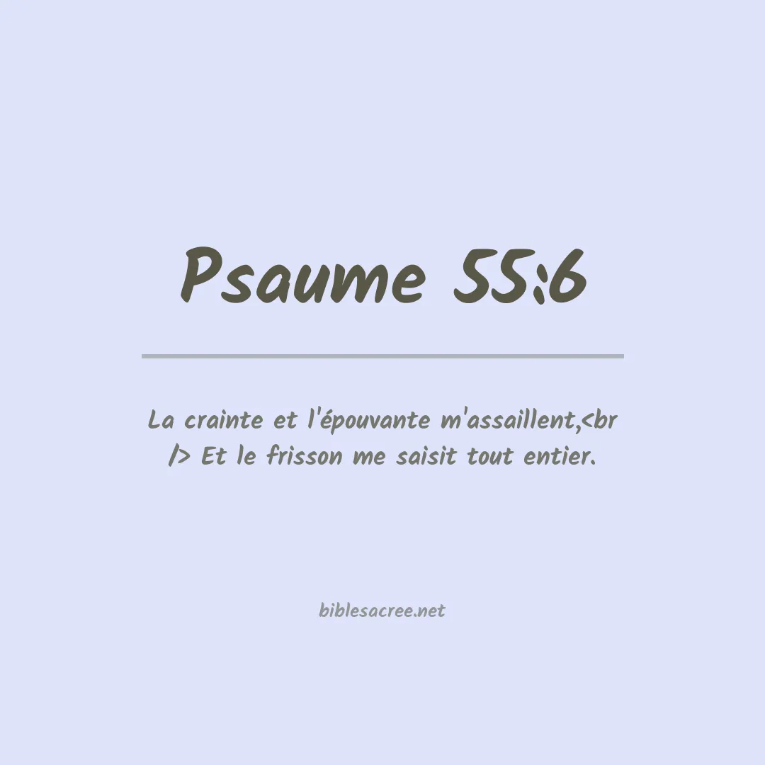 Psaume - 55:6