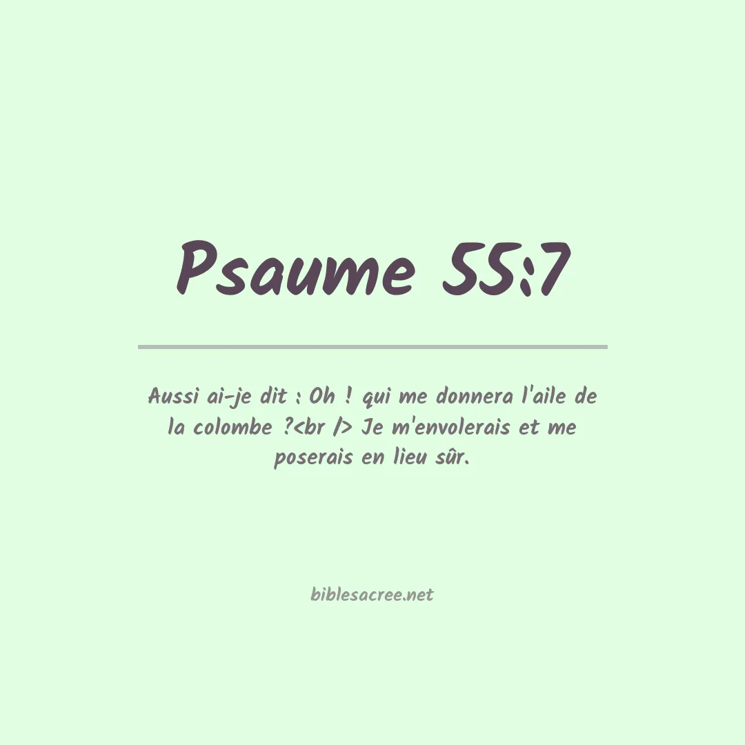 Psaume - 55:7