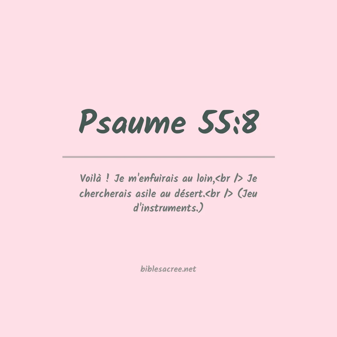 Psaume - 55:8