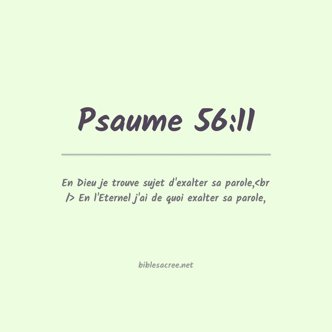 Psaume - 56:11