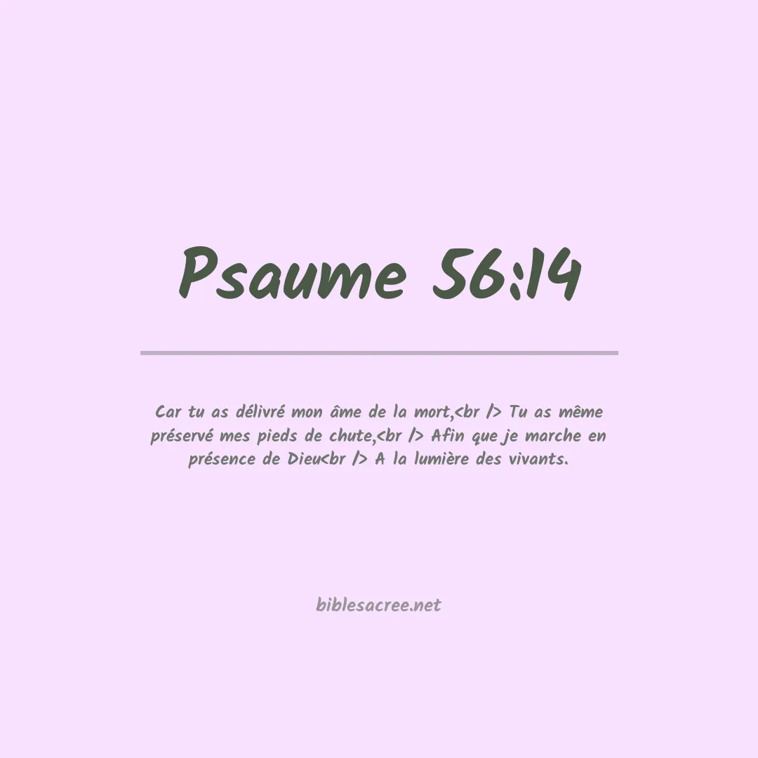 Psaume - 56:14