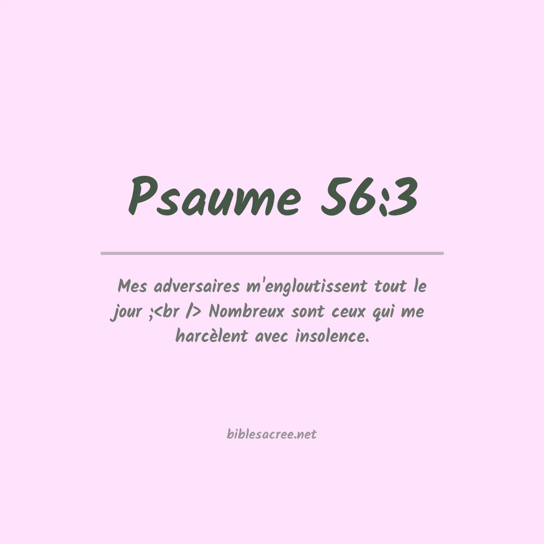 Psaume - 56:3