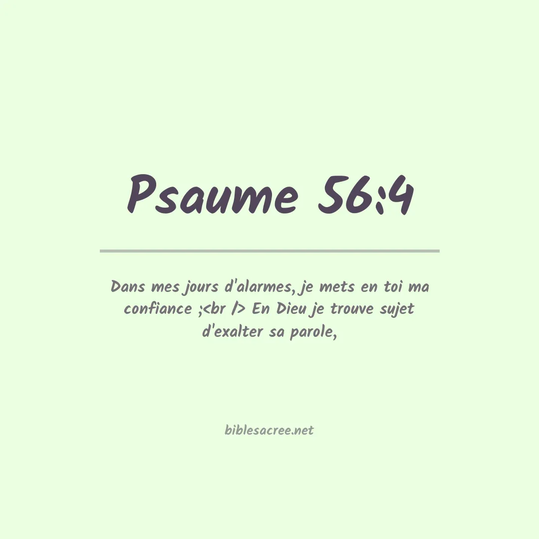 Psaume - 56:4
