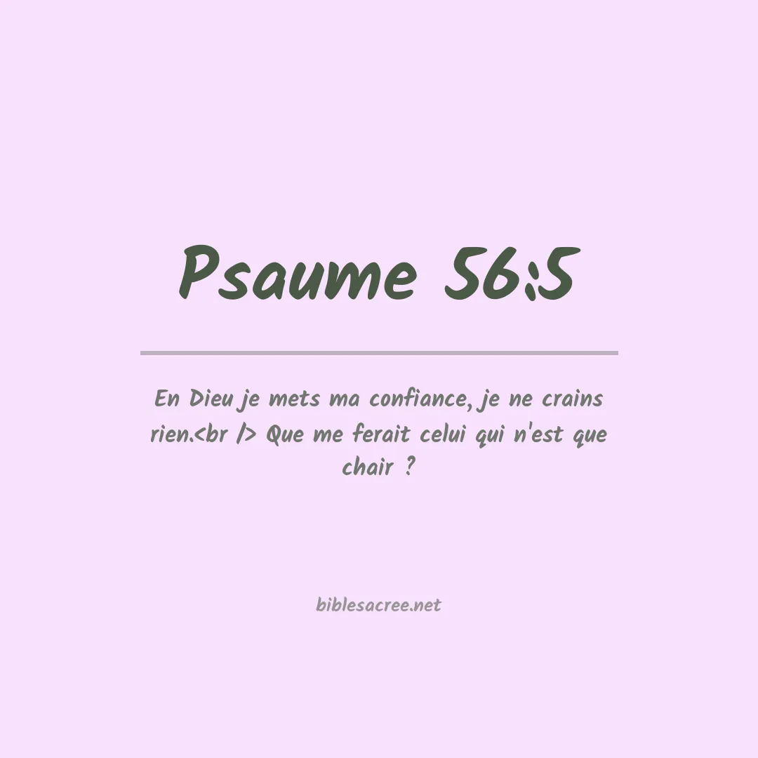 Psaume - 56:5