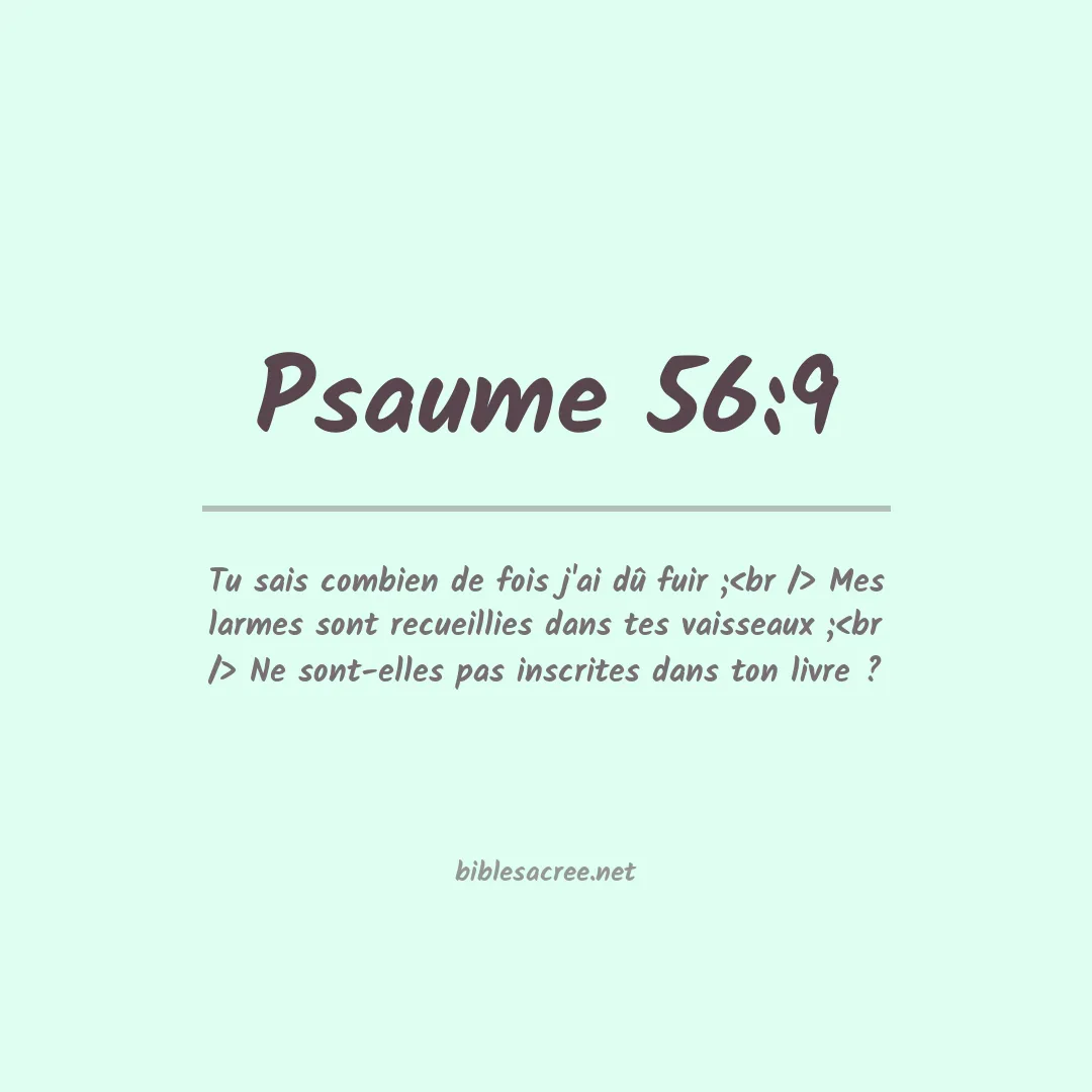 Psaume - 56:9