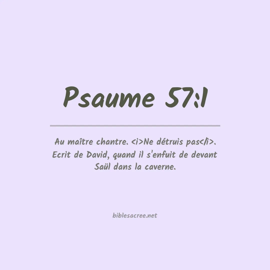 Psaume - 57:1