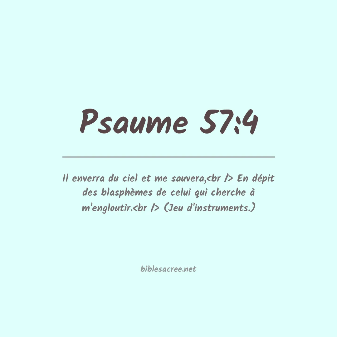 Psaume - 57:4
