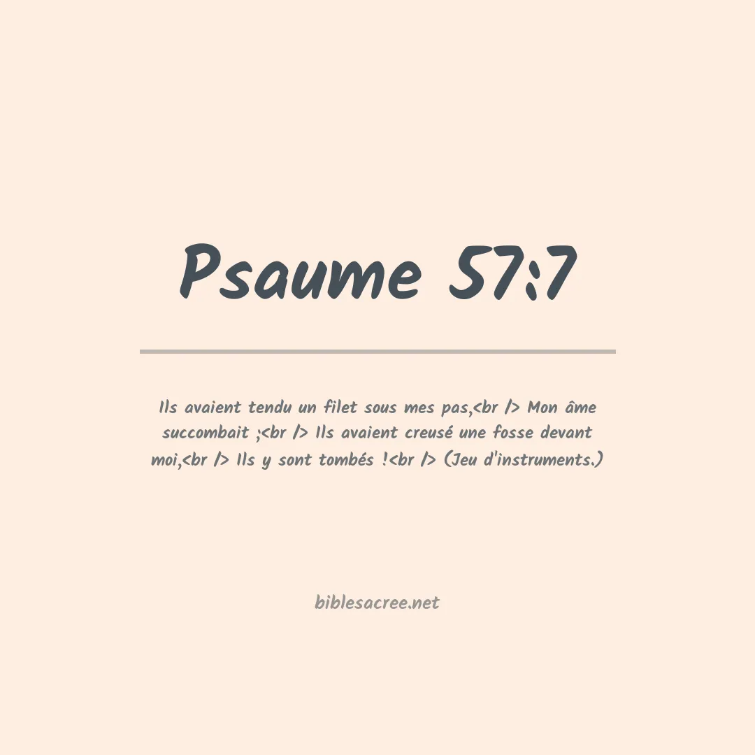 Psaume - 57:7