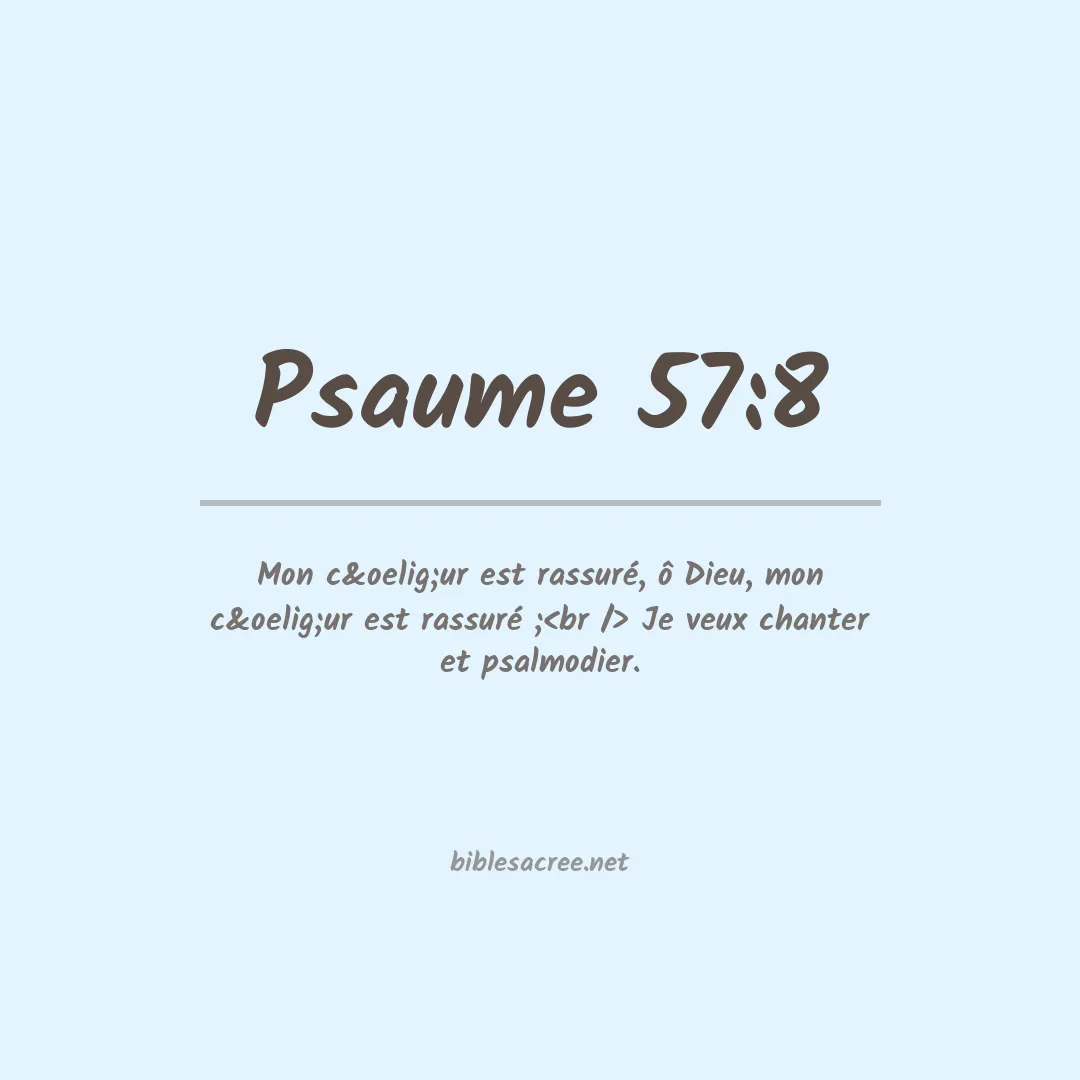 Psaume - 57:8
