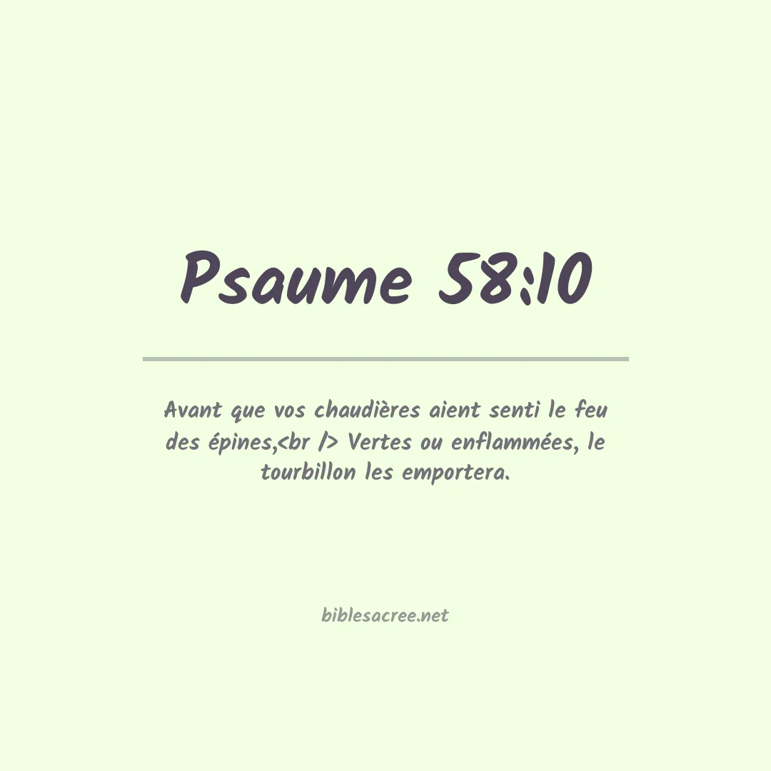 Psaume - 58:10