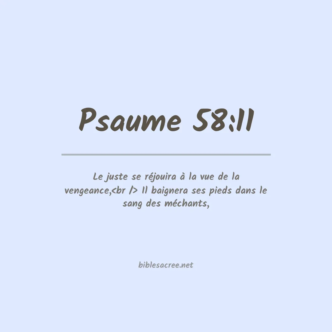 Psaume - 58:11