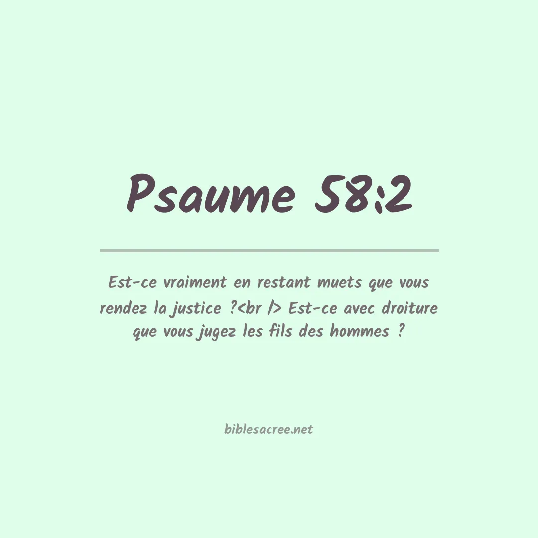 Psaume - 58:2