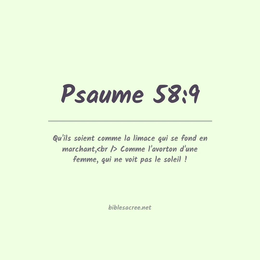 Psaume - 58:9