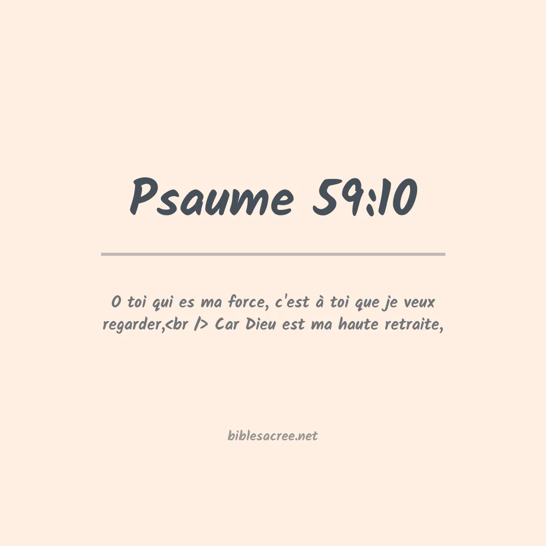 Psaume - 59:10