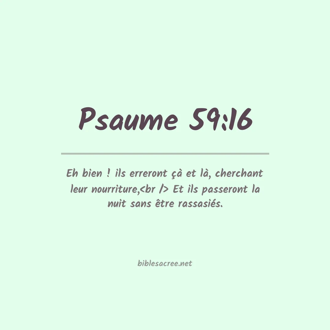Psaume - 59:16