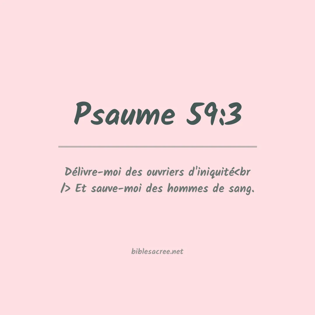Psaume - 59:3