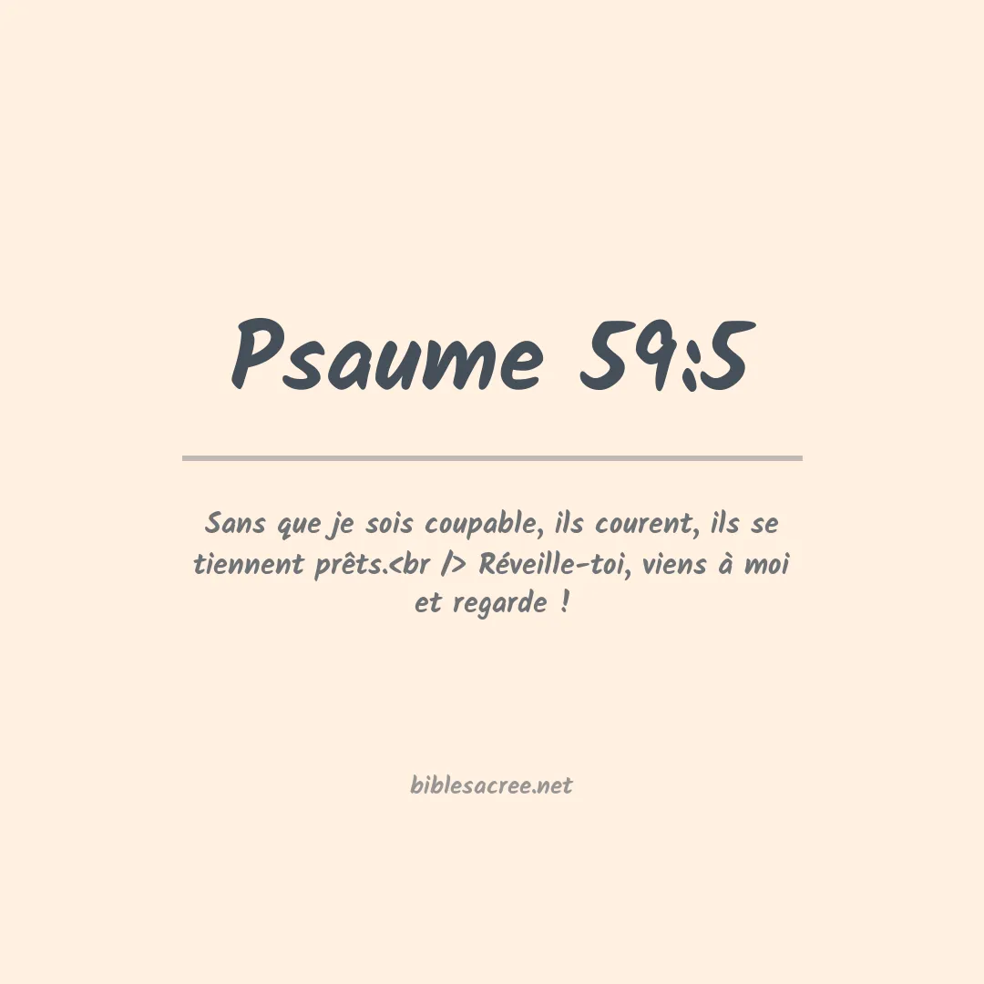 Psaume - 59:5