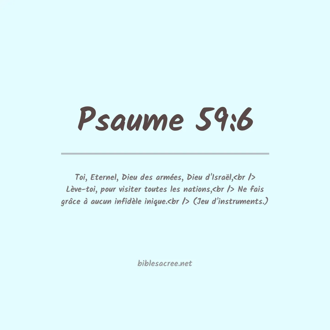 Psaume - 59:6