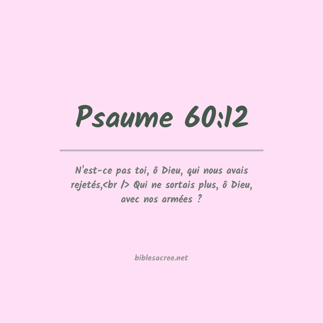 Psaume - 60:12