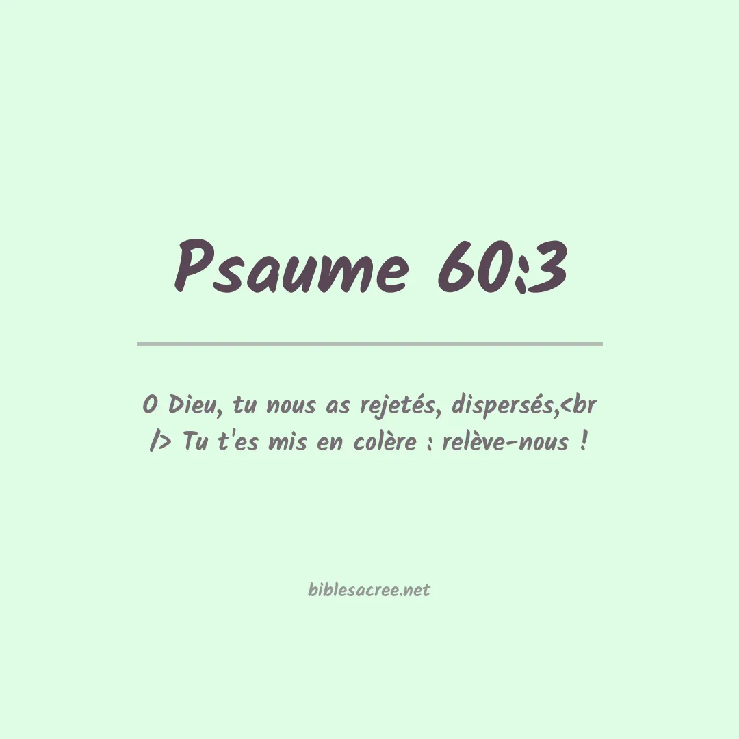 Psaume - 60:3