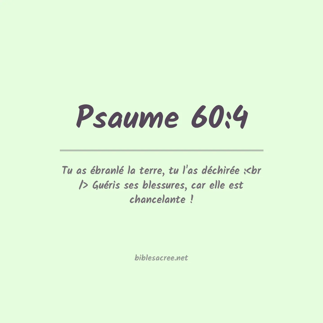 Psaume - 60:4