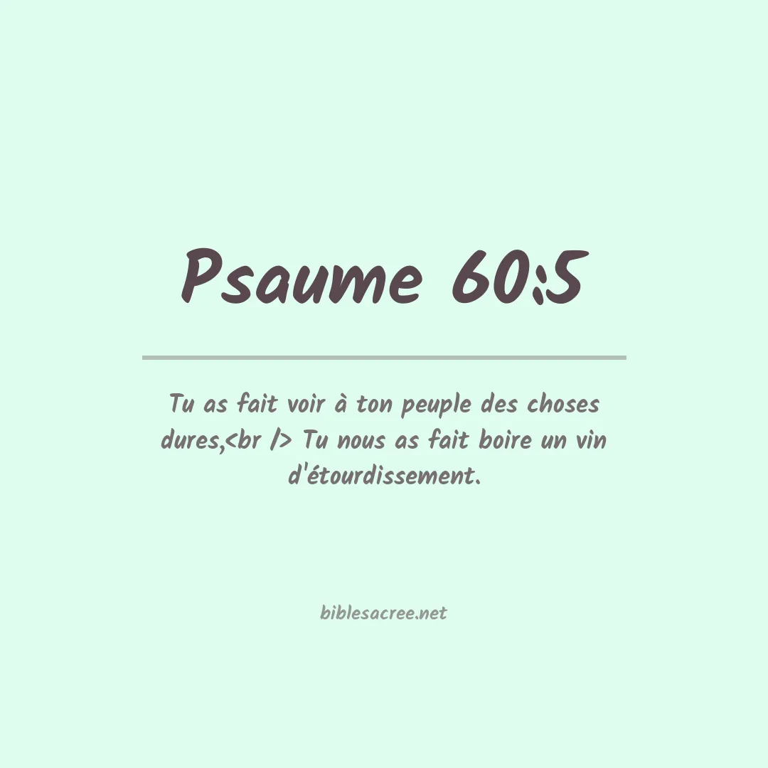 Psaume - 60:5