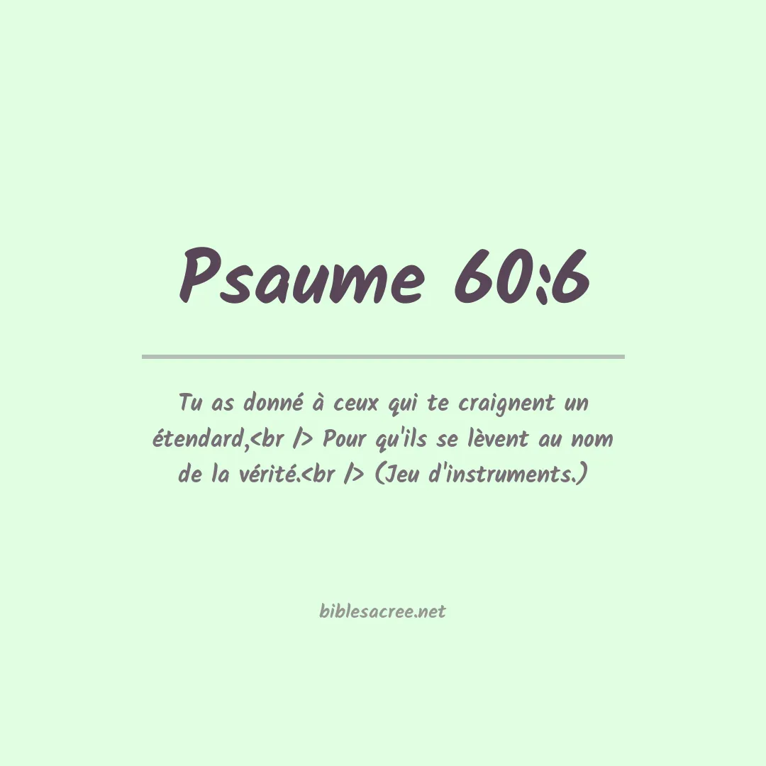 Psaume - 60:6
