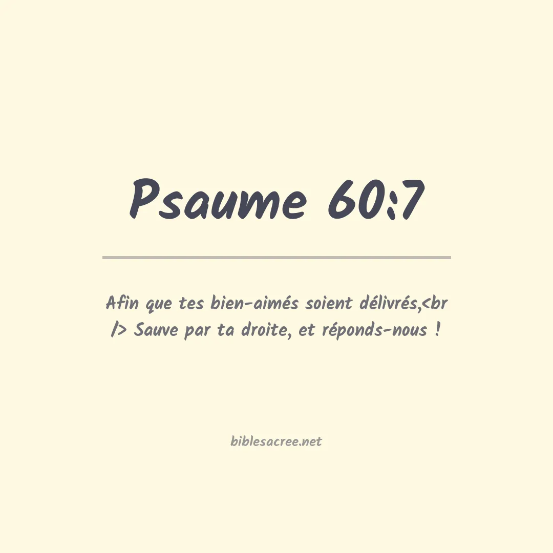 Psaume - 60:7