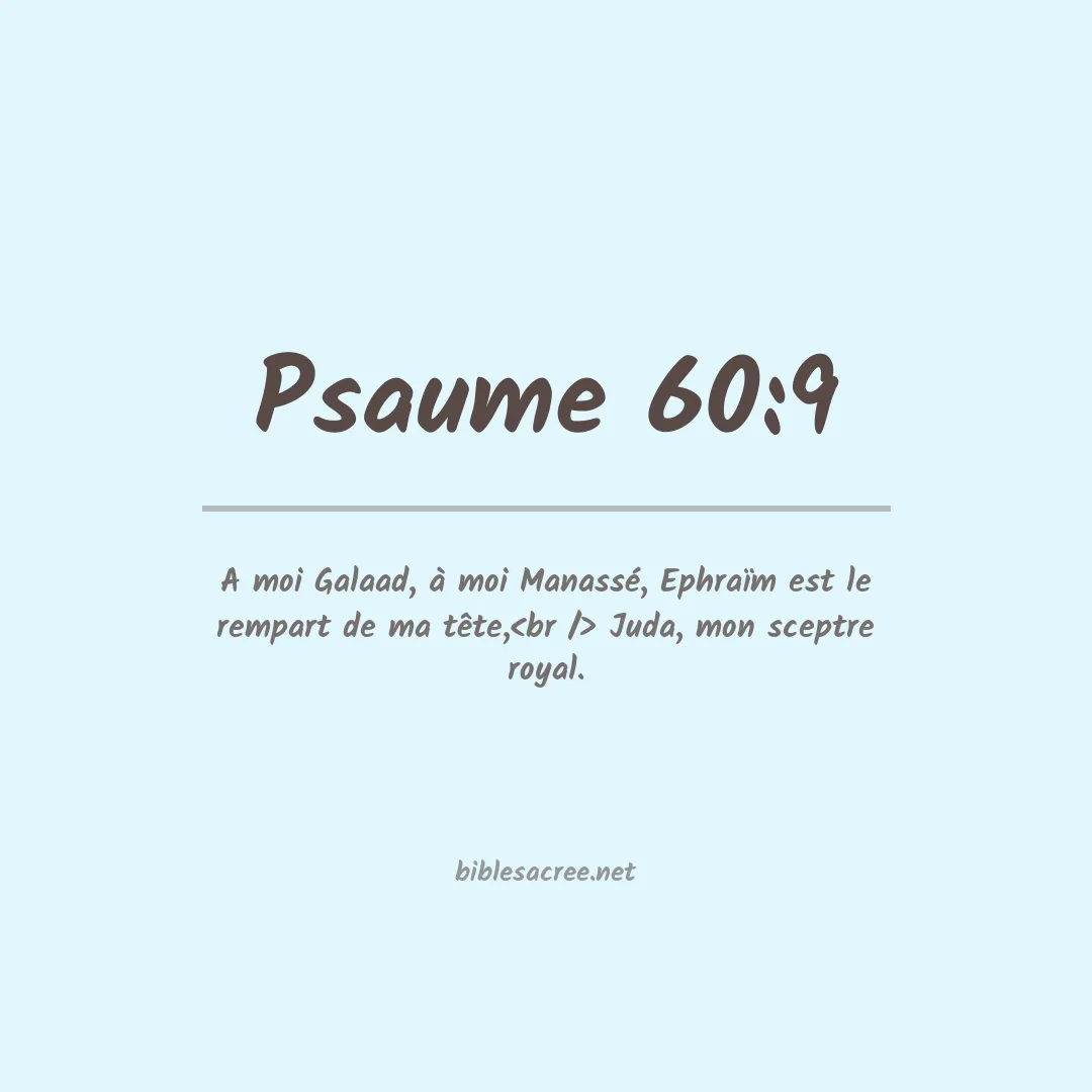 Psaume - 60:9