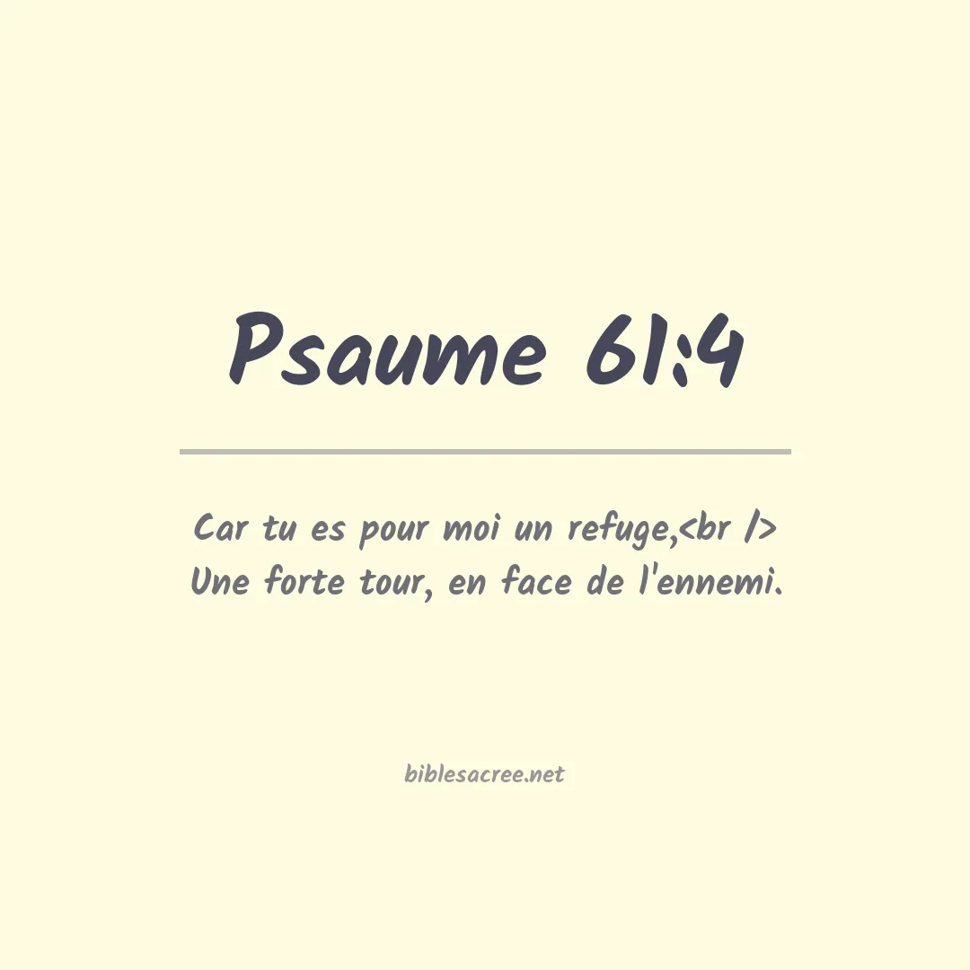 Psaume - 61:4