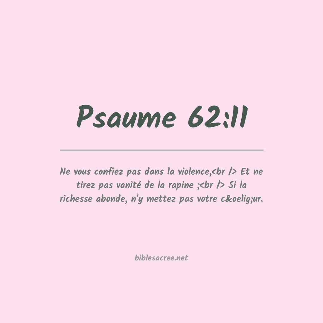 Psaume - 62:11