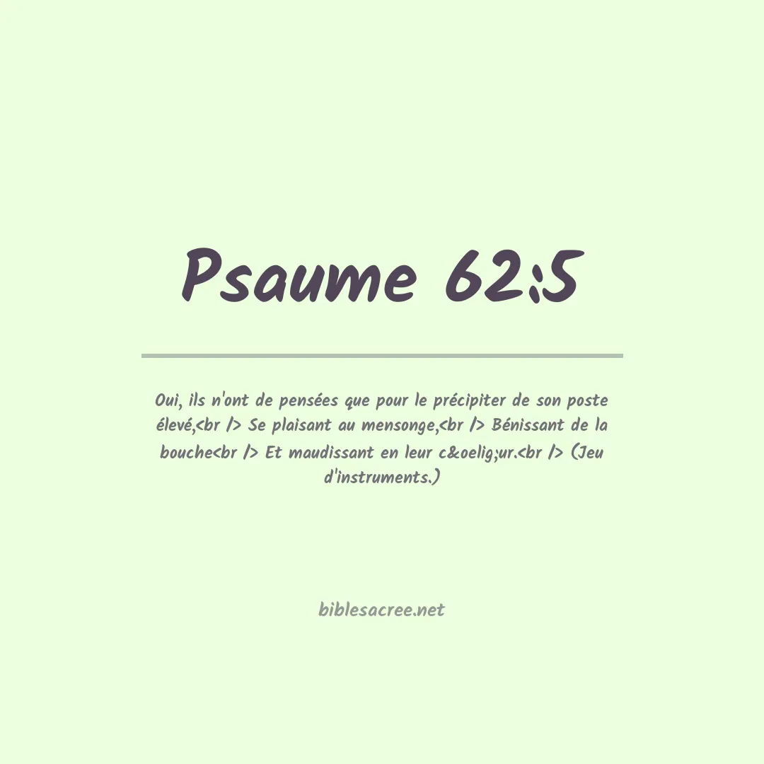 Psaume - 62:5