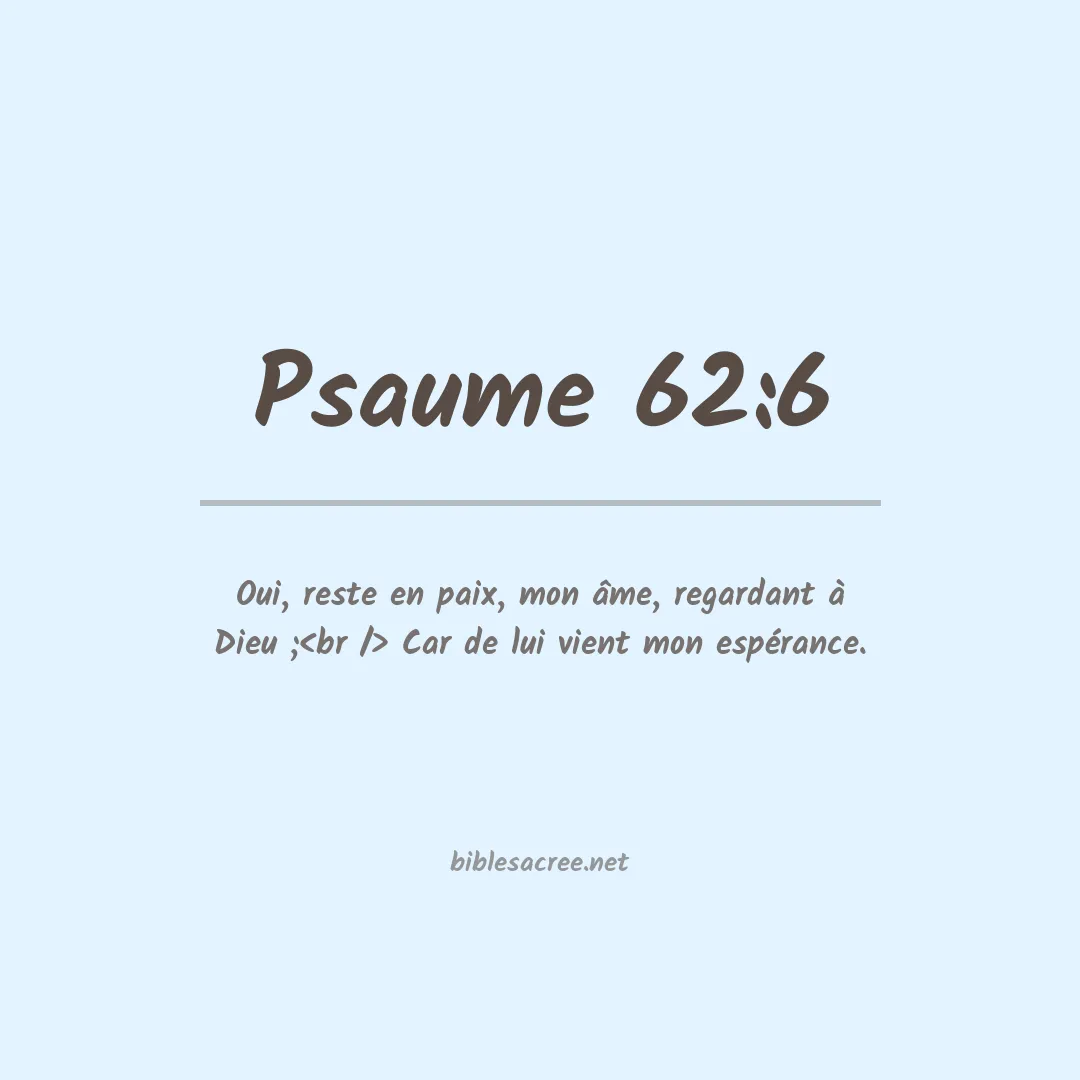 Psaume - 62:6